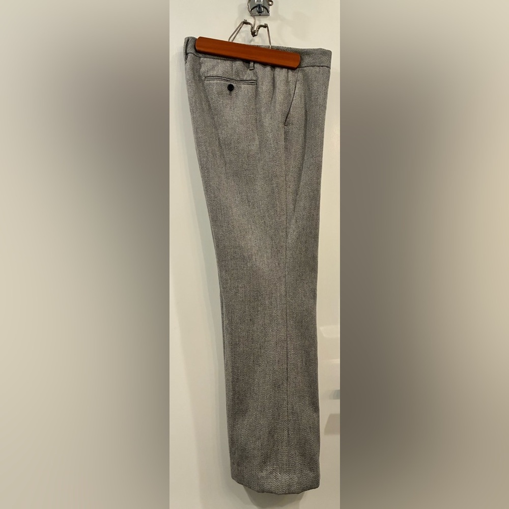LOFT Women's Textured Gray Trousers